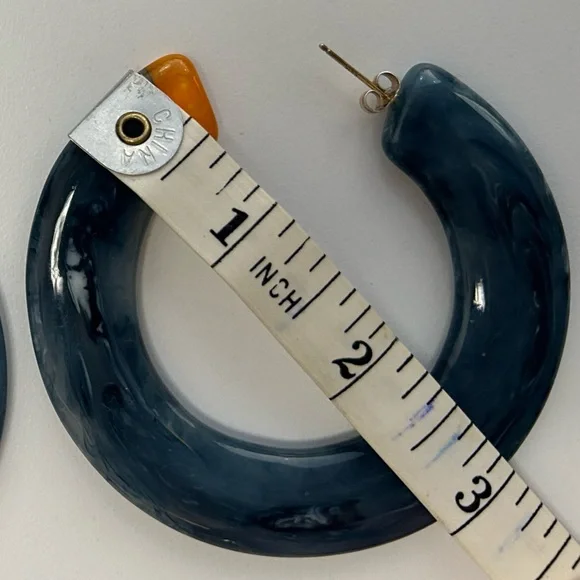 Cult Gaia hoop earrings - blue - Picture 4 of 4